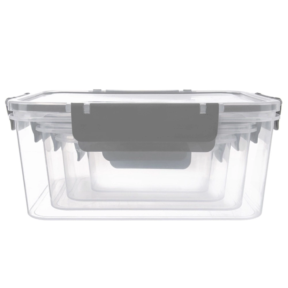 Pojemniki na żywność z pokrywką i uszczelką 4 szt.