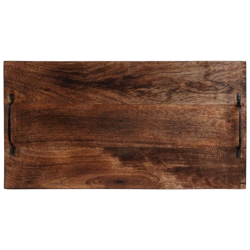 Taca do serwowania drewniana z uchwytami 56x29,6 cm