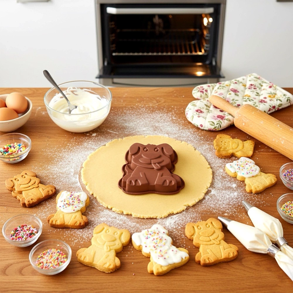 Forma do pieczenia silikonowa pies 20x16x4,5 cm