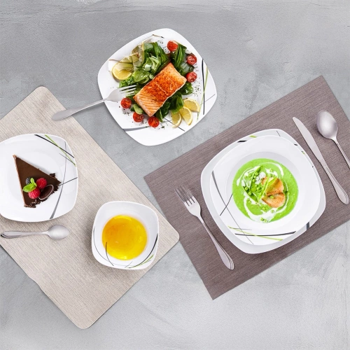 Zestaw sztućców stalowy dla 6 osób 24 el.