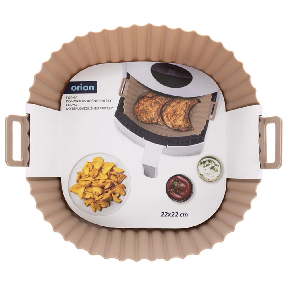 Wkład do frytkownicy Air Fryer beztłuszczowej silikonowy beżowy 22 cm