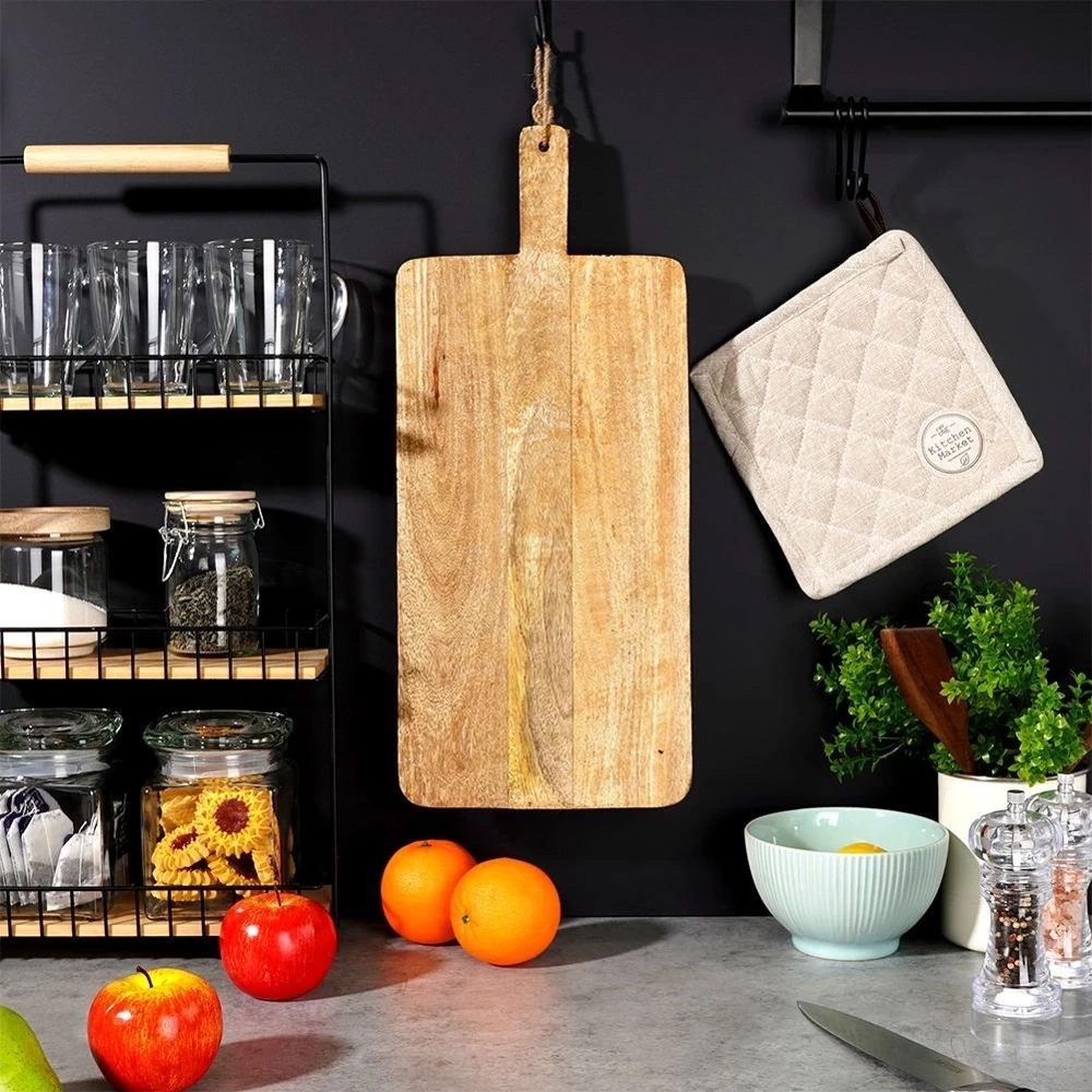 Deska do serwowania drewniana na nóżkach MANGO 50x21 cm