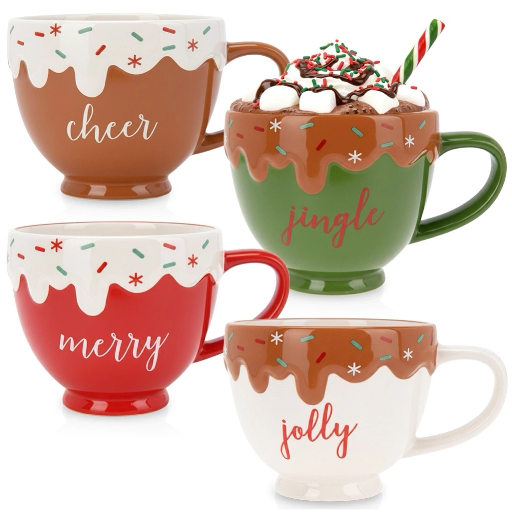 Kubki ceramiczne 420 ml 4 szt.