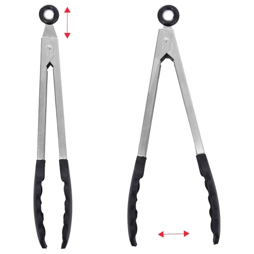 Szczypce kuchenne stalowe 27 cm