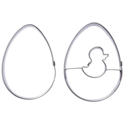 Wykrawacz do ciastek stalowy jajko 5,5 cm 2 szt.