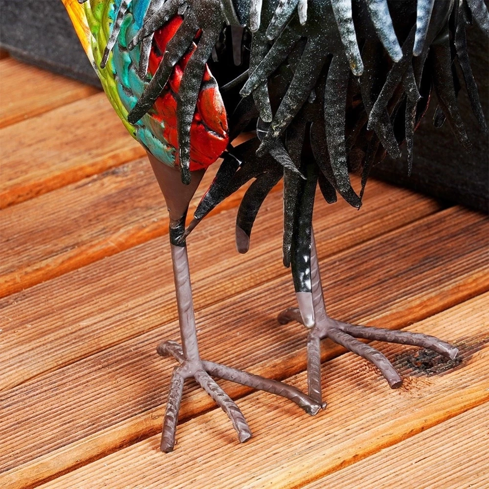 Figurka ogrodowa metalowa kogut 39x12x40 cm