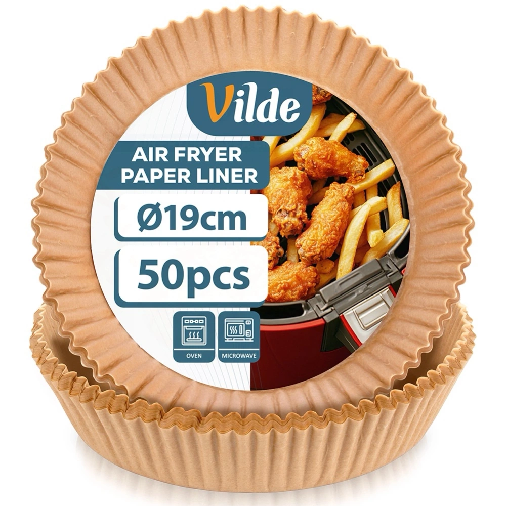 Wkład do frytkownicy beztłuszczowej Air Fryer papierowy 19 cm 50 szt.