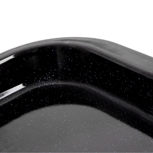 Blacha do pieczenia emaliowana prostokątna głęboka 41x32x6 cm