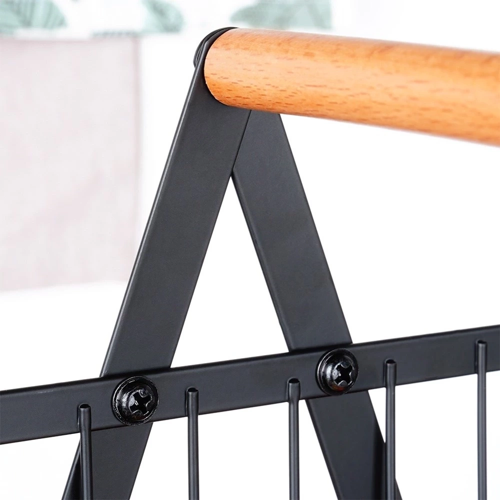 Koszyk na owoce metalowy czarny 3-poziomowy