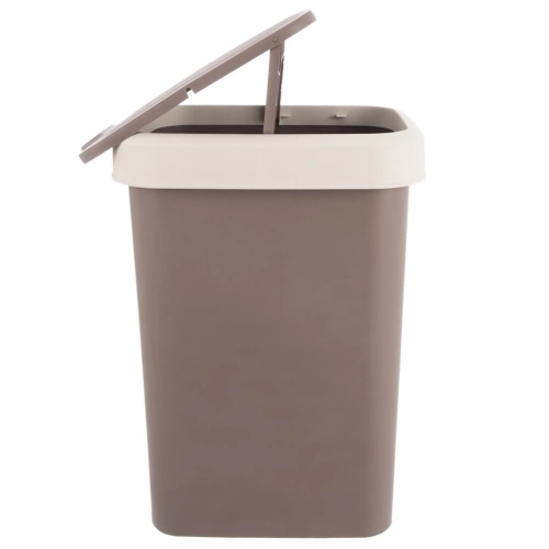 Kosz na śmieci plastikowy brązowy 25 l