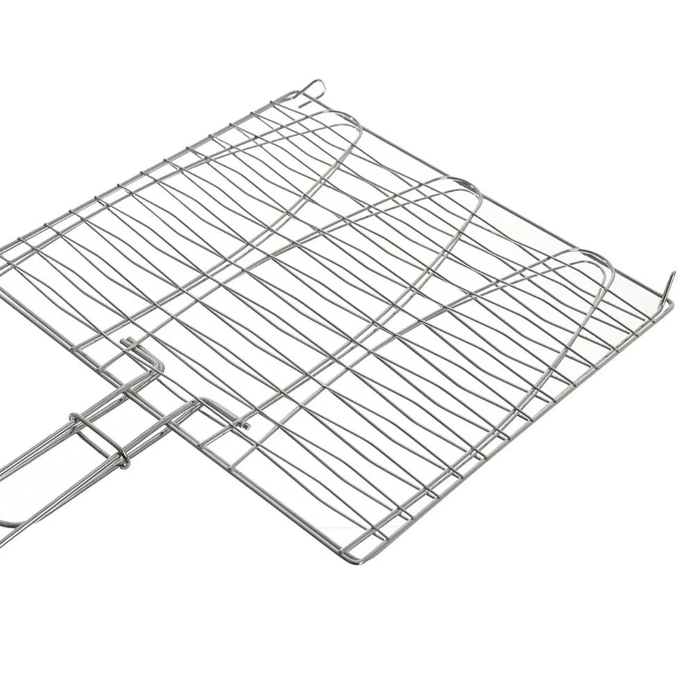 Ruszt do grillowania ryby metalowy 28x55,5 cm