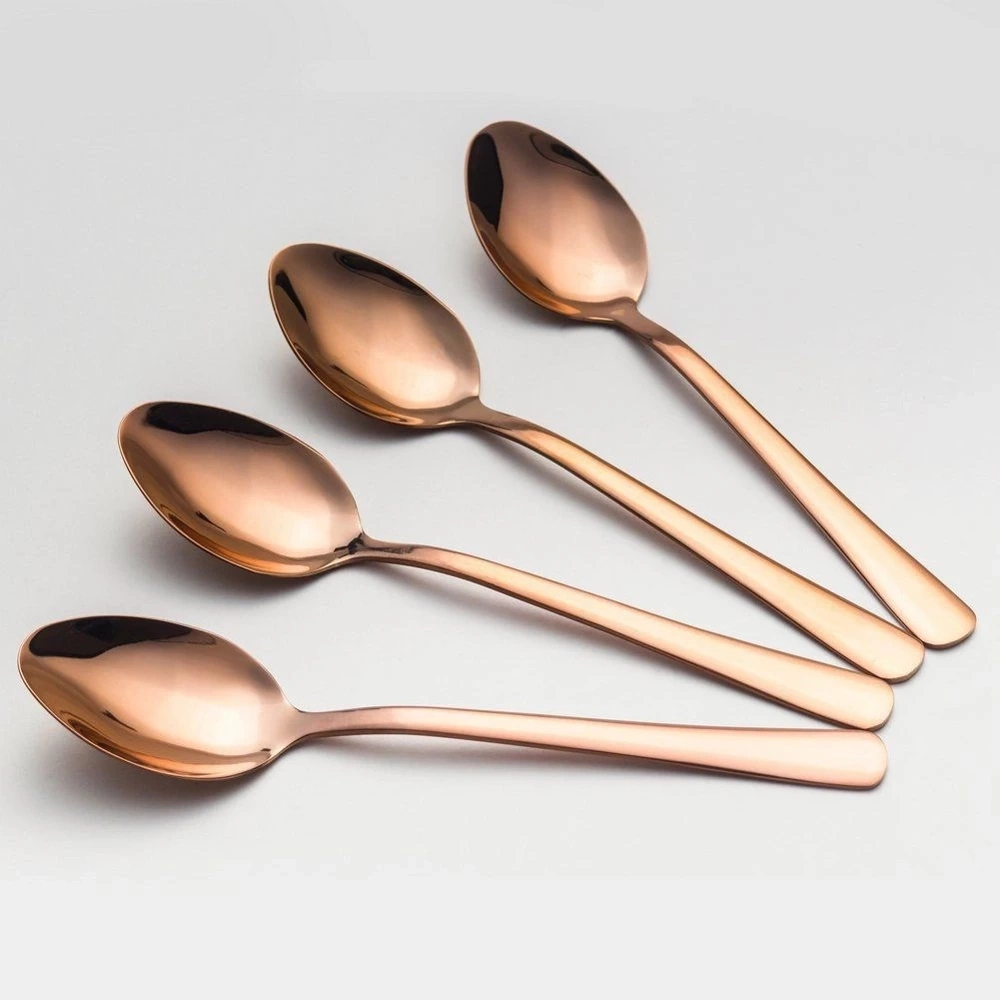 Zestaw sztućców stalowy czarny dla 4 osób 16 el.