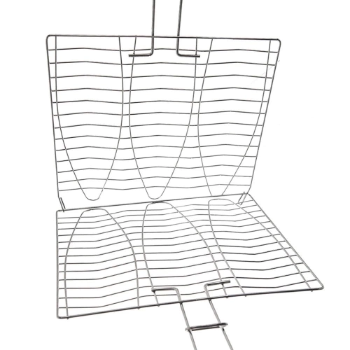 Ruszt do grillowania ryby metalowy 28x55,5 cm