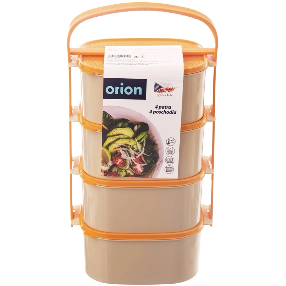 Menażka obiadowa plastikowa 4-poziomowa 4x1,15 l