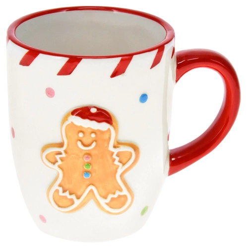 Kubek ceramiczny piernikowy ludzik 330 ml
