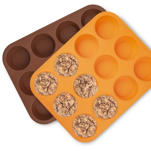 Forma do muffinek silikonowa brązowa SILLINIE
