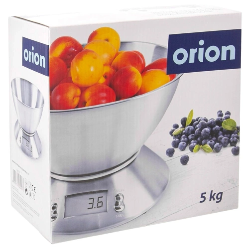 Waga kuchenna stalowa z misą elektroniczna 5 kg, 2,2 l