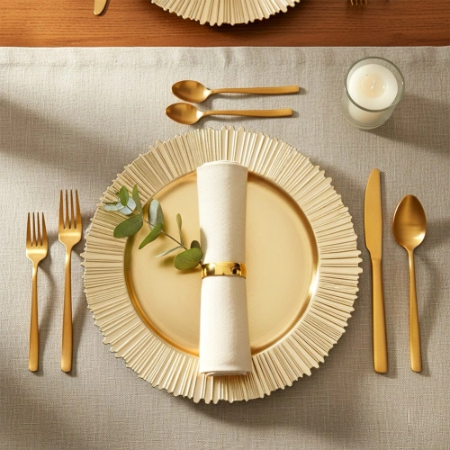 Taca podtalerz złoty 33 cm