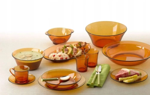 Miska szklana hartowana 510ml pomarańczowa Duralex