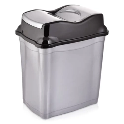 Kosz na śmieci plastikowy szary 5 l