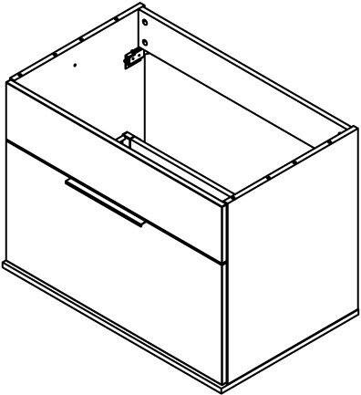 Szafka łazienkowa KARA biała 1 szuflada 80 cm