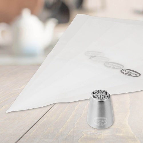 Końcówka dekoracyjna tylki w kształcie gwiazdy z 4 workami do dekoracji