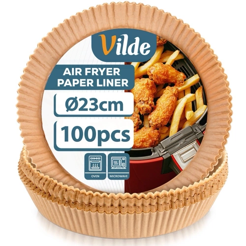 Wkład do frytkownicy beztłuszczowej Air Fryer papierowy 23 cm 100 szt.