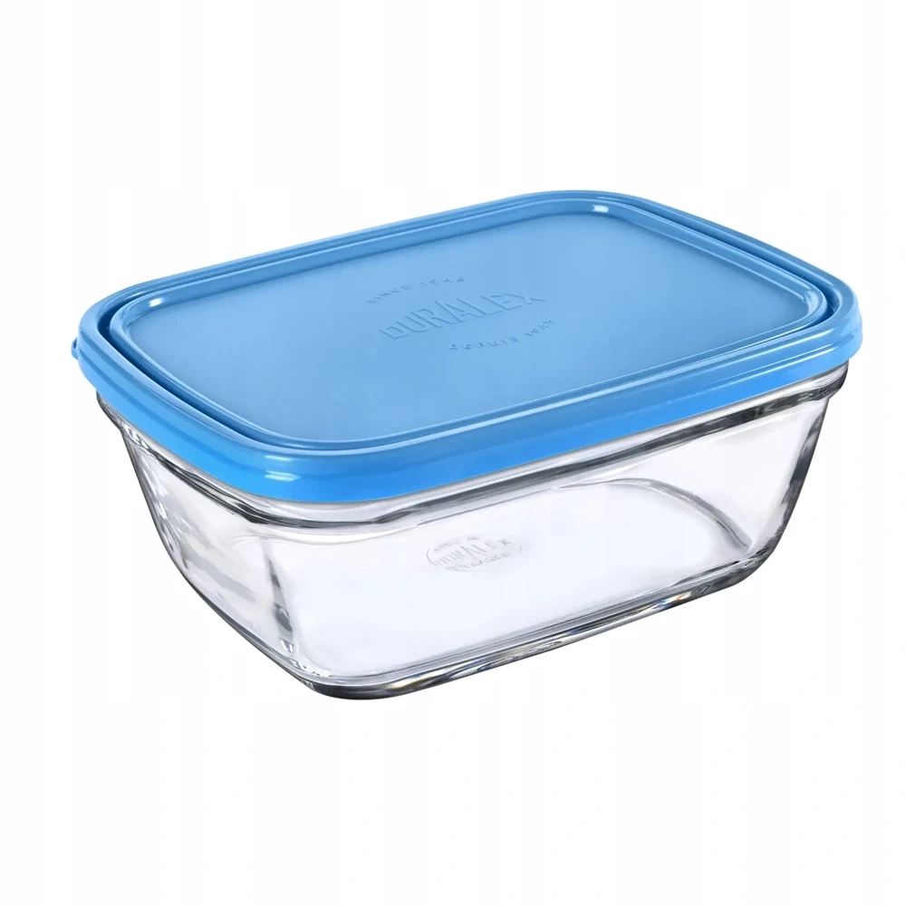 Zestaw Pojemników Szklanych 3 szt. 0,39L 1,1L 1,65L z Pokrywkami Duralex