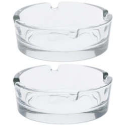 Popielniczka szklana 8 cm 2 szt.