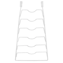 Wieszak na pokrywki metalowy biały