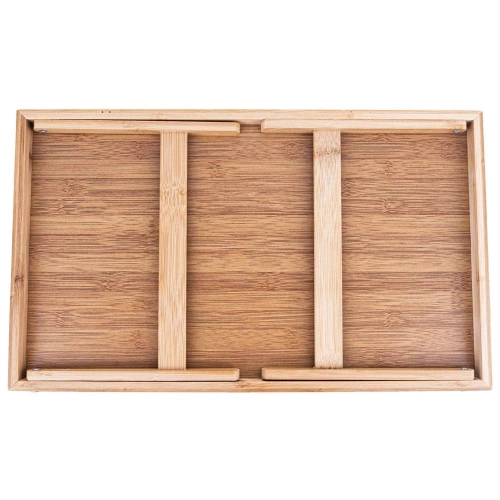 Stolik śniadaniowy bambusowy składany 50x30x24,5 cm