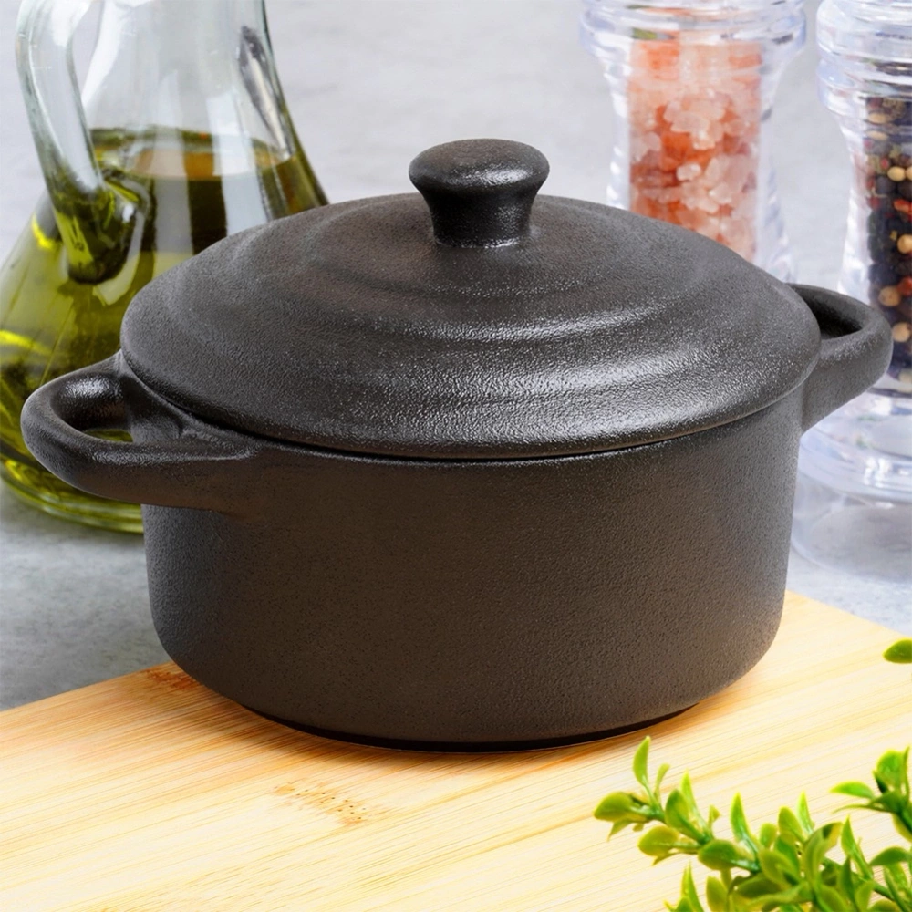 Miseczka do zapiekania porcelanowa z pokrywką 450 ml