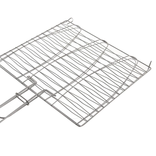 Ruszt do grillowania ryby metalowy 28x55,5 cm
