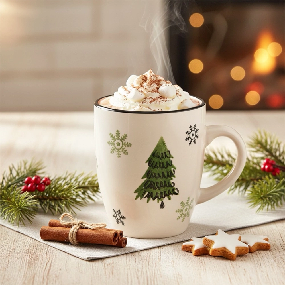 Kubek ceramiczny choinka 350 ml