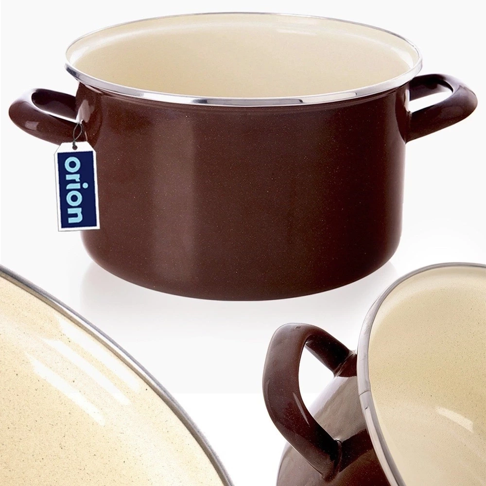 Garnek emaliowany BROWN 20 cm, 3 l