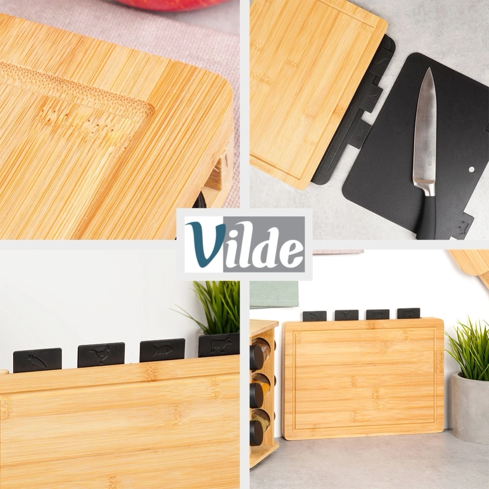 Deski do krojenia ze stojakiem 5 el.