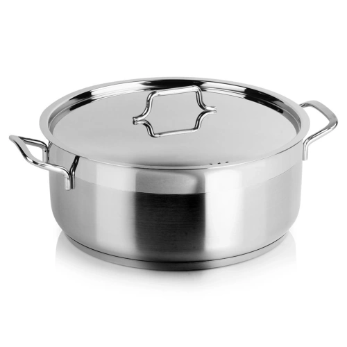 Garnek stalowy z pokrywką ANETT 28 cm, 7 l