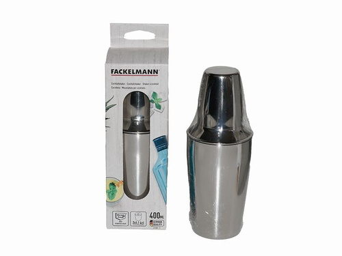 Shaker do drinków i napojów 400 ml z sitkiem FACKELMANN 49500