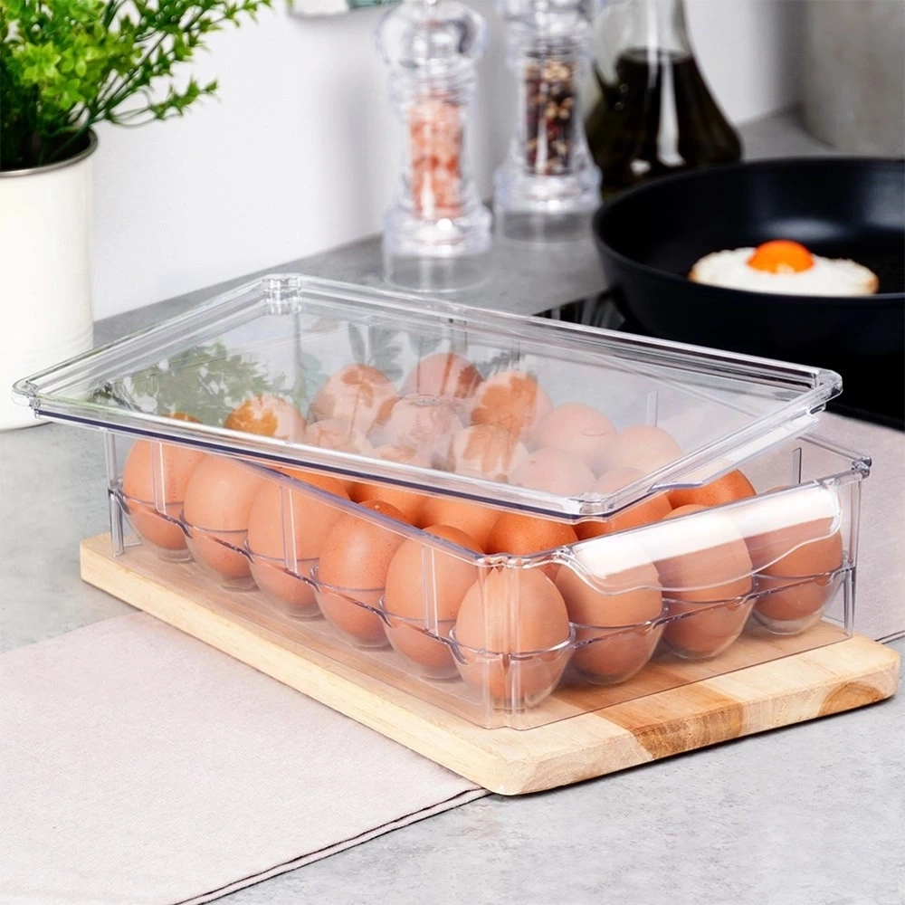 Pojemnik na jajka z pokrywką na 24 jajka