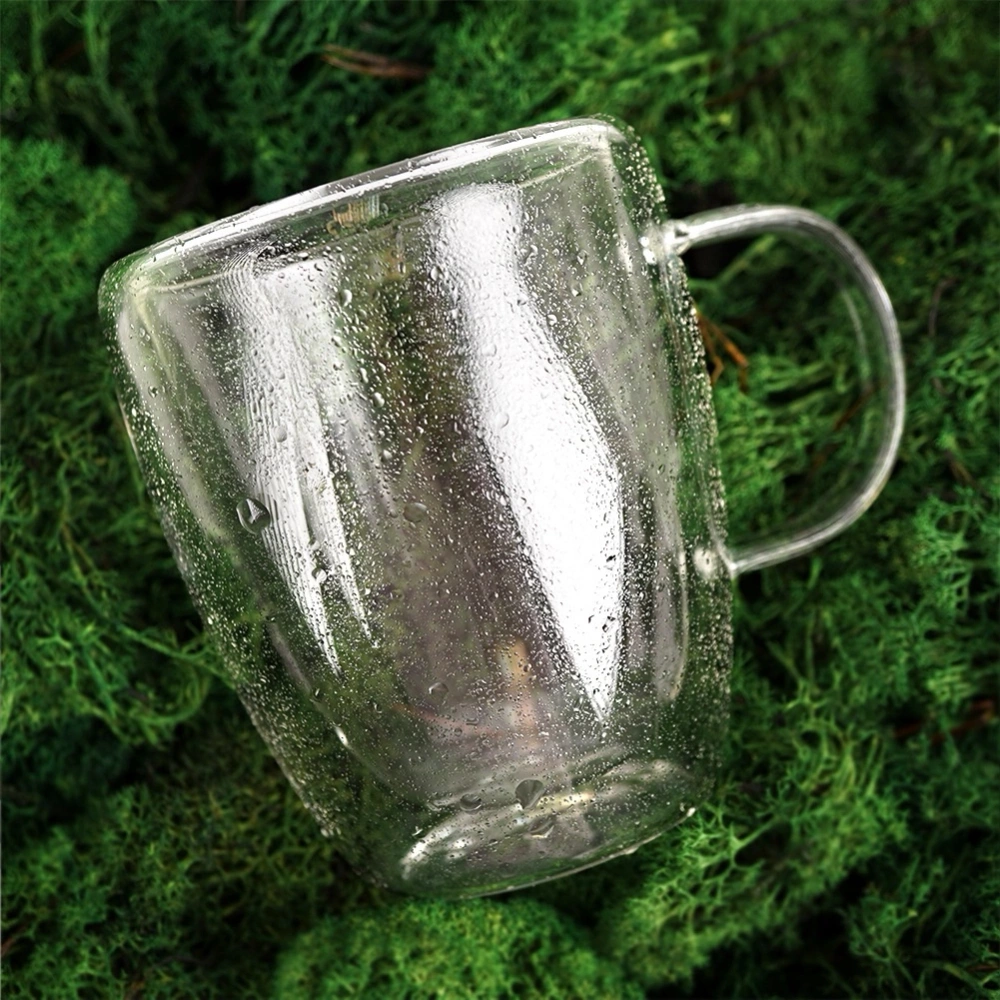 Szklanka termiczna z podwójną ścianką do kawy latte DOUBLE 300 ml