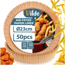 Wkład do frytkownicy beztłuszczowej Air Fryer papierowy 23 cm 50 szt.