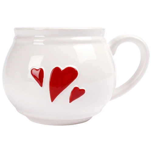 Kubek ceramiczny SERCE 430 ml