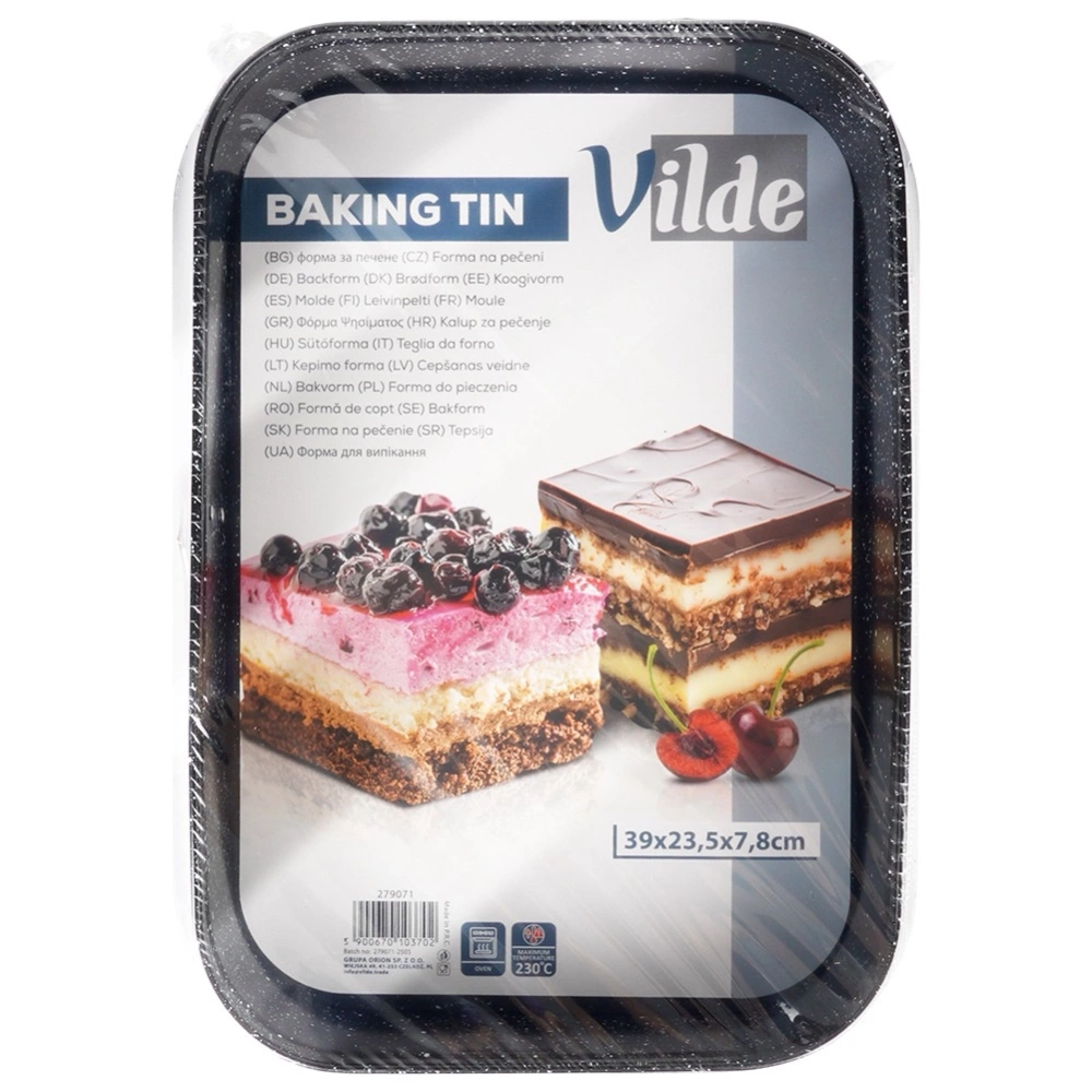 Forma do pieczenia granitowa rozpinana 35x24x6,5 cm