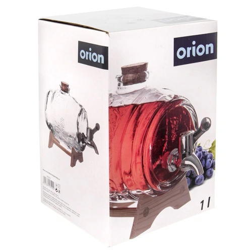 Słój do napojów z kranikiem i stojakiem 1 l