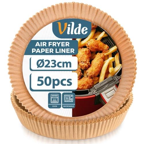 Wkład do frytkownicy beztłuszczowej Air Fryer papierowy 23 cm 50 szt.