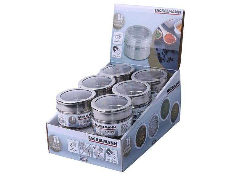 Magnetyczne pojemniki puszki na przyprawy przyprawnik Fackelmann 42121