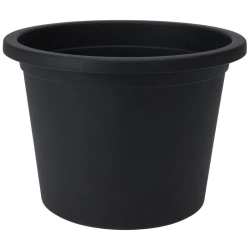 Doniczka ogrodowa plastikowa czarna okrągła 27,5 cm