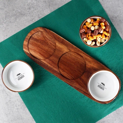 Miseczki na przekąski ceramiczne 30 cm 4 el.