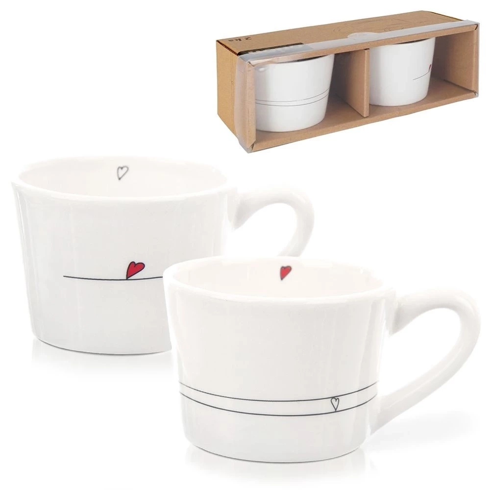 Kubki ceramiczne SERCE 200 ml 2 szt.