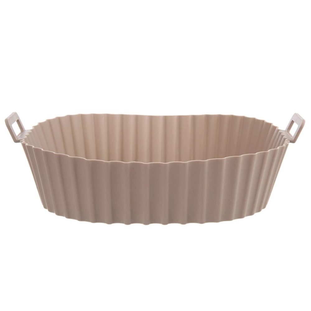 Wkład do frytkownicy Air Fryer beztłuszczowej silikonowy beżowy 22 cm